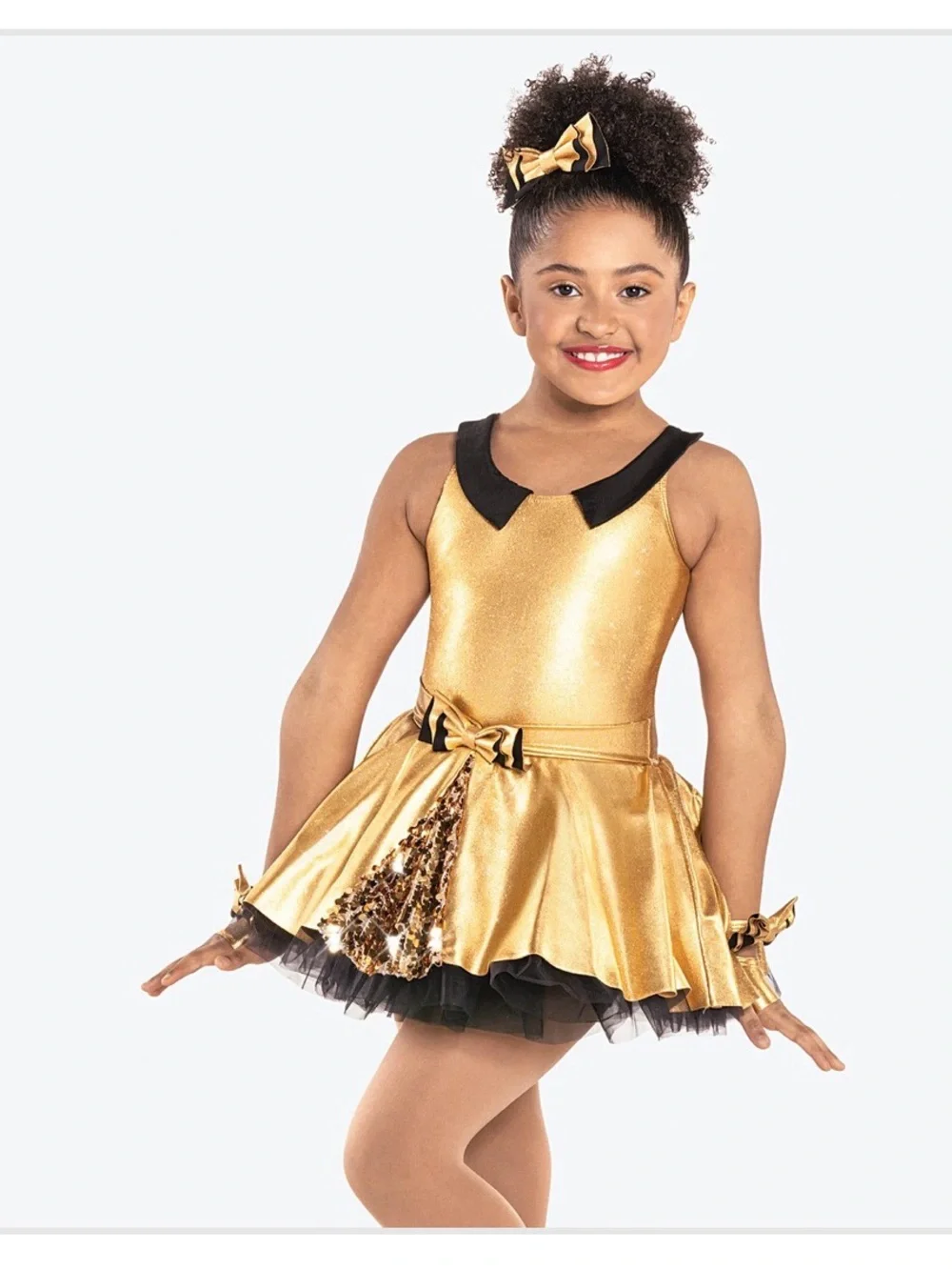 Shake It Off by Revolution Gold Sequin Dance Costume